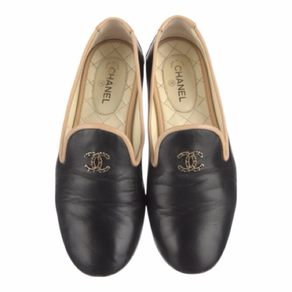 ‼️SOLD ‼️CHANEL Black and Tan Loafers ‼️SOLD ‼️